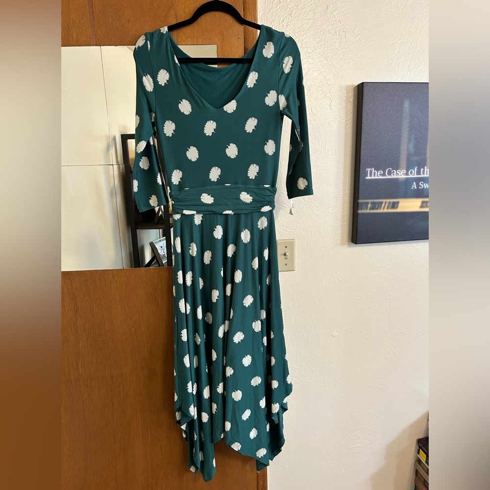 Boden emerald green dress